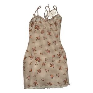 NWT Forever 21 Womens Juniors Spaghtti Straps Cami Floral Summer Dress Sz Large